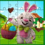 Easter Bunny Eggs Jigsaw